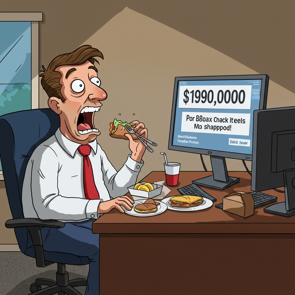 Bob the supplier shocked out of his wits