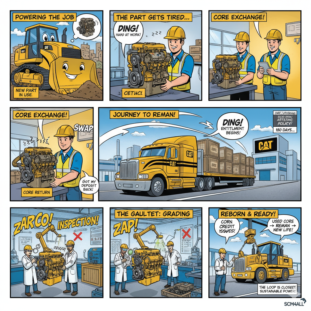 Caterpillar Reverse Logistics Flow